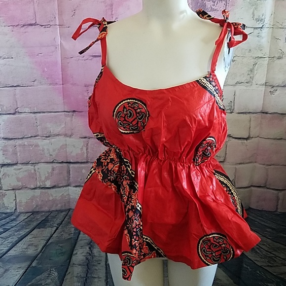 African Print Top - Picture 3 of 5